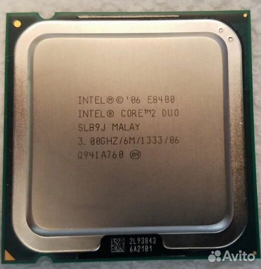 Процессор Intel Core2 Duo E8400 LGA775