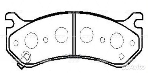 Старый номер CKG-3) Колодки тормозные GK0248 CTR