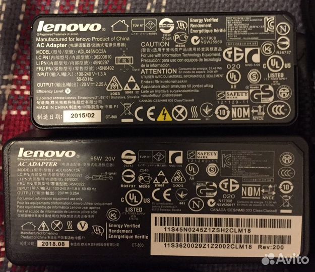 Блоки питания для ноутбуков