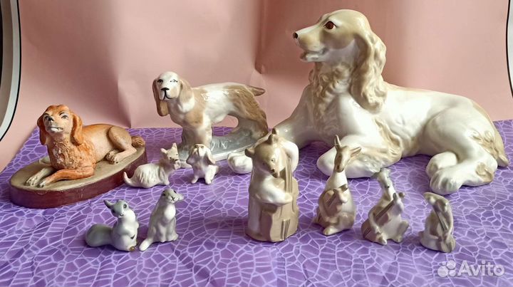 Фигурки фарфоровые. лфз, 50-е г. СССР