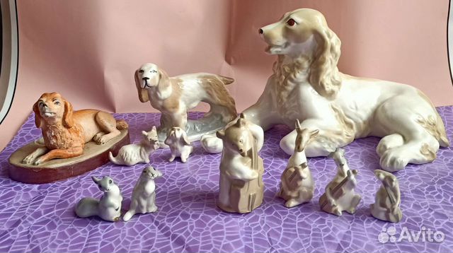 Фигурки фарфоровые. лфз, 50-е г. СССР