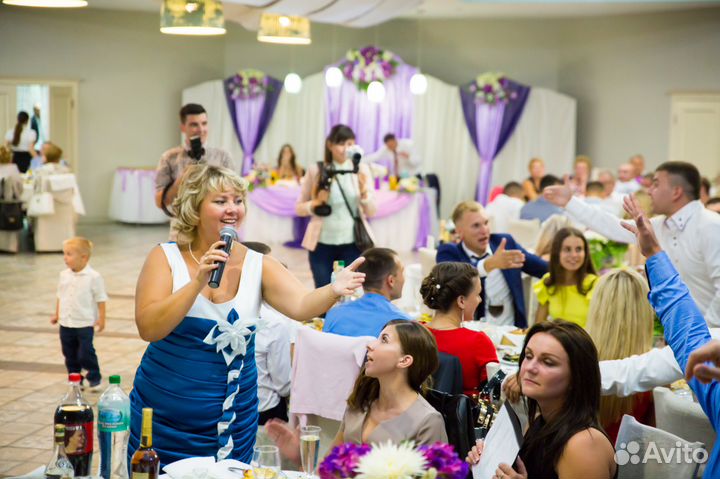 Ведущая, Dj, свет и звук на свадьбу, юбилей