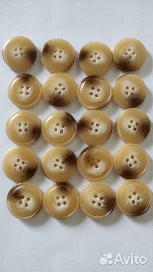 Пуговицы роговые бежевые серые для тренча,пальто
