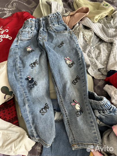 Вещи пакетом на девочку 110 116