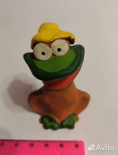 Фигурки из глины Мишки с сердцами, заяц, лягушка