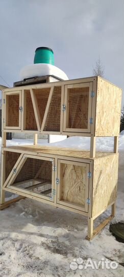 Клетка для кроликов с маточником