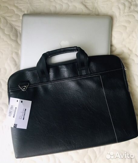 Кожаный портфель (сумка) для macbook