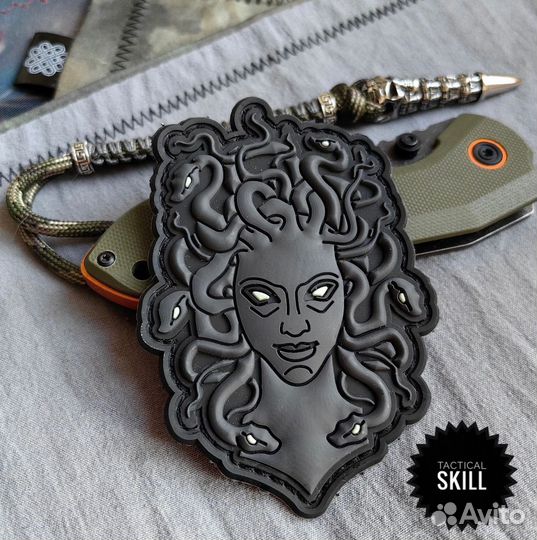 Патч EDC нашивка на липучке шеврон Анубис