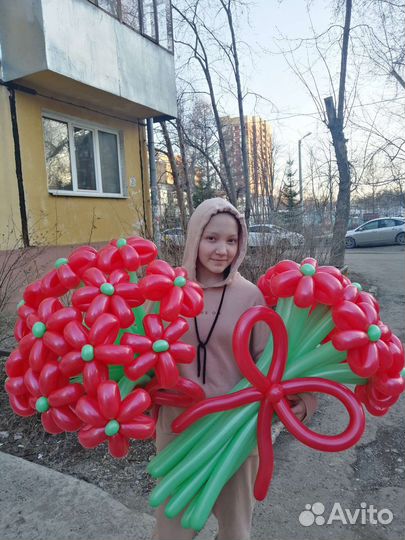 Ромашки из шаров