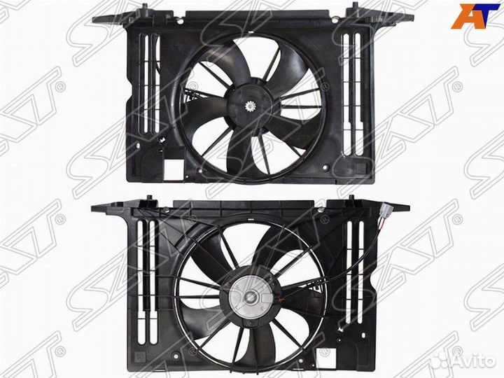 Мотор+вентилятор радиатора кондиц Corolla 150