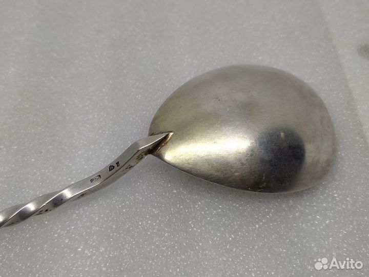 Ложка серебро 916 проба звезда