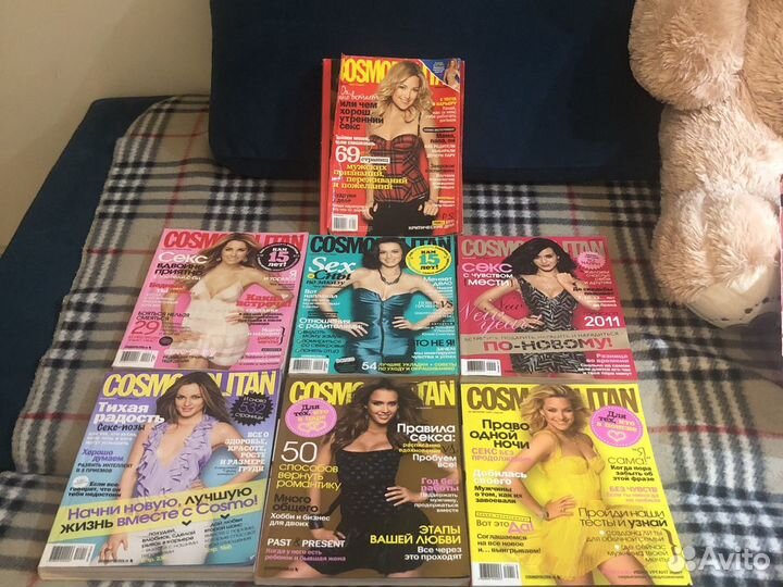 Журналы cosmopolitan, joy, glamour, elle, yes