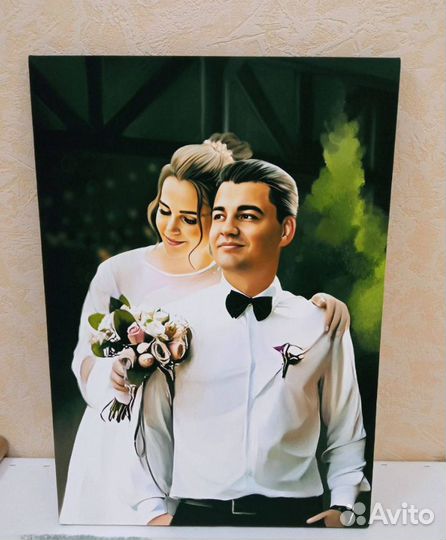 Портрет на холсте за 1 день