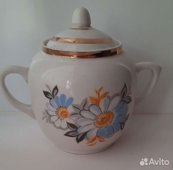 Сахарница вербилки СССР, молочник тфз