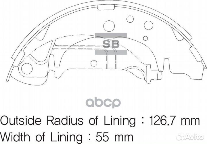 SA020SNS 4020.00FSB568 колодки барабанные Ki