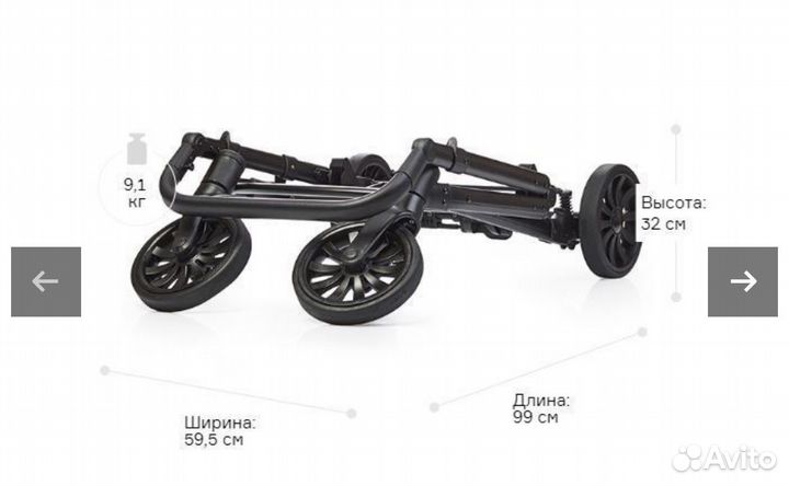 Коляска 2 в 1 anex cross