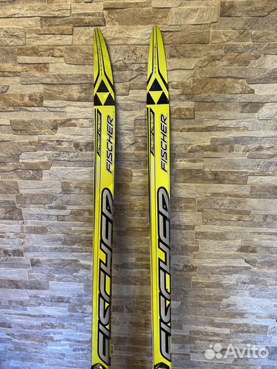Лыжи беговые 160см, ботинки 37 и палки Fisher