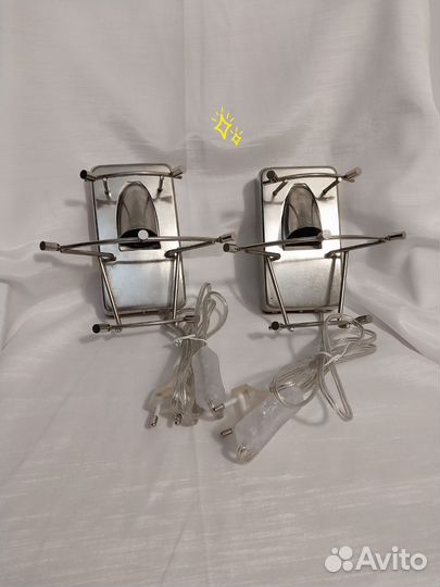 Коллекционные хрустальные светильники СССР парой