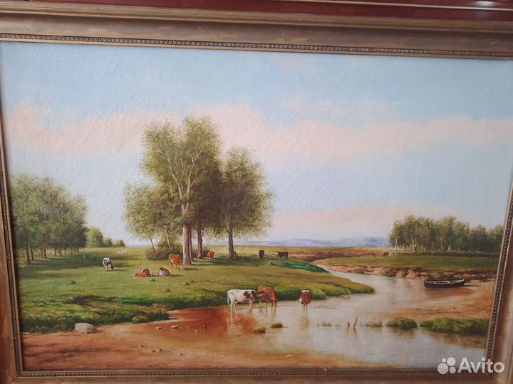 Картина маслом на холсте60х90 50-60г