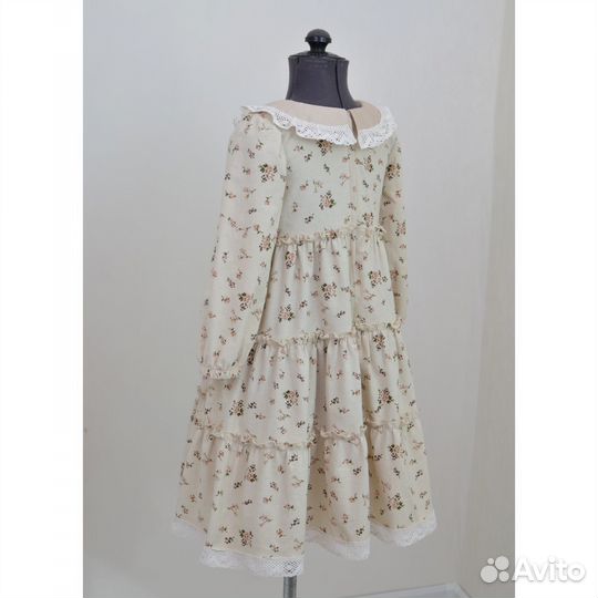 Платье из фланели для девочек