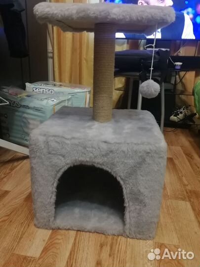 Когтеточка домик для кошки