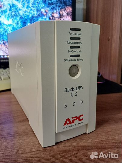 Бесперебойник APC Back-UPS CS500 с новой акб