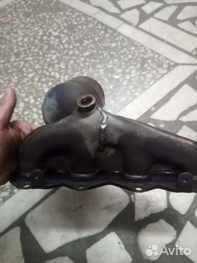 Выпускной коллектор на volkswagen Polo