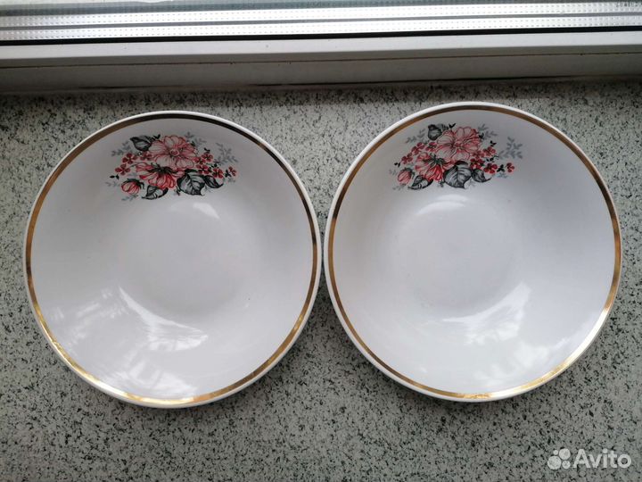 Салатники тарелки розетки блюдца чашки СССР