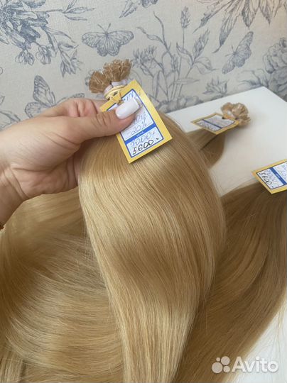 Волосы на капсулах Блонд милир