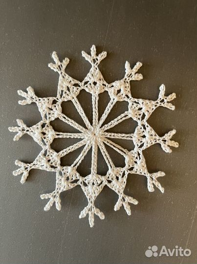 Вязанные снежинки от