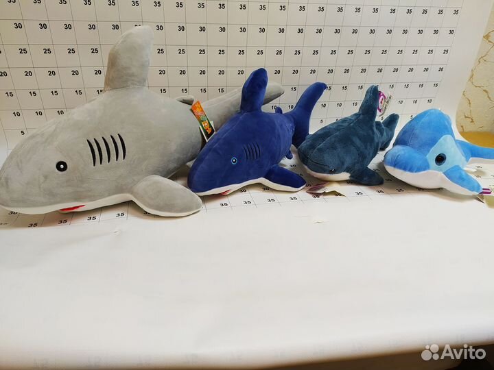 Мягкая игрушка Акула, Дельфин