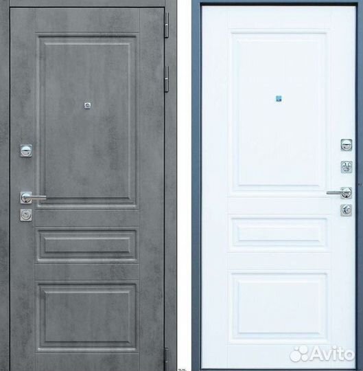 Дверь входная серая шумо-изоляционная