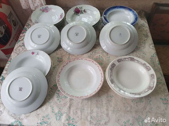 Посуда тарелки фарфор керамика фаянс