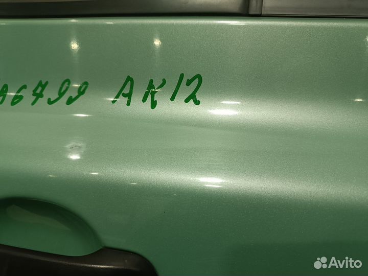 Дверь nissan march micra AK12 BK12 BNK12 K12 YK12 H210MAZ0MA задняя правая зеленый, DAA NA6799