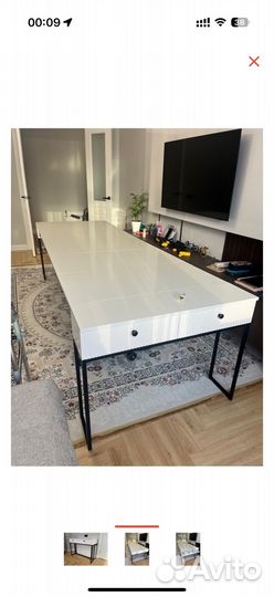 Стол консоль-трансформер 300x100x76 см, лдсп