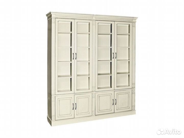 Шкаф книжный Верди 144 из массива дерева