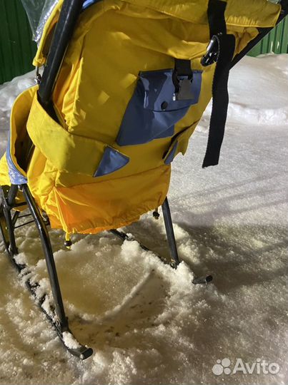 Детские санки коляска