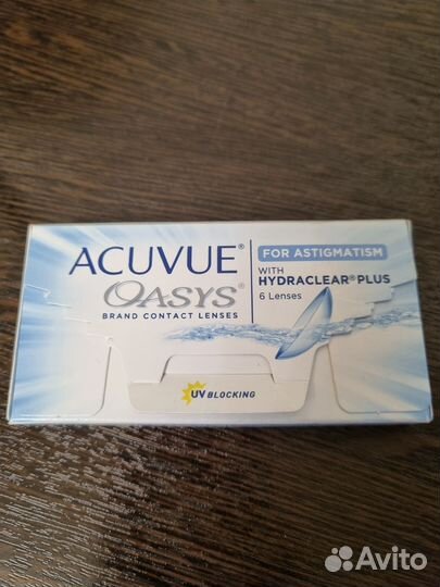 Линзы acuvue oasys for astigmatism