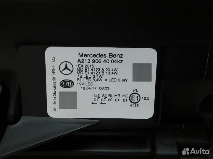 Фара правая Mercedes-Benz E-Class