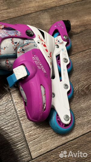 Коньки ролики 2 в 1 раздвижные размер 31-34