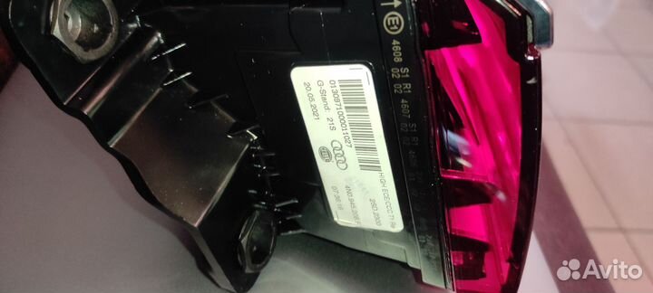 Фонарь задний ауди А8 D5 4N