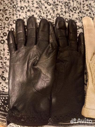 Перчатки натуральная кожа р 7,5 2 пары