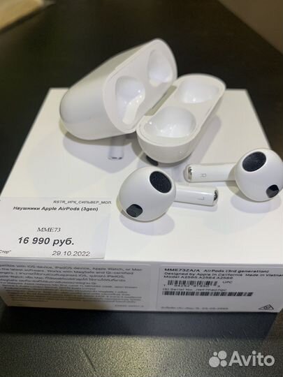 Apple Airpods 3rd generation Оригинал
