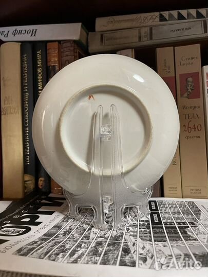 Блюдце большое Дмитровская фабрика