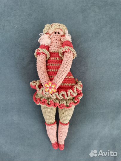 Кукла вязаная тильда,интерьерная кукла,амигуруми