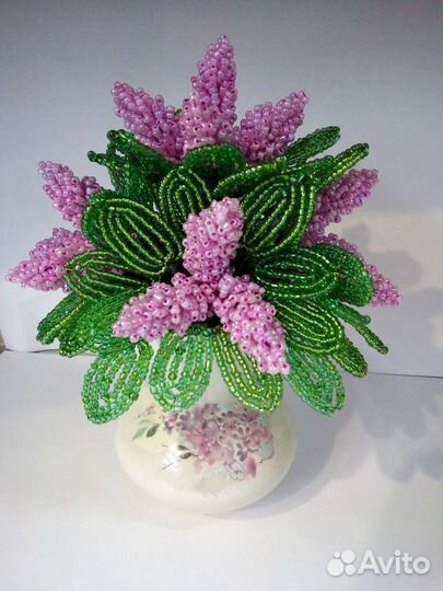 Сирень из бисера
