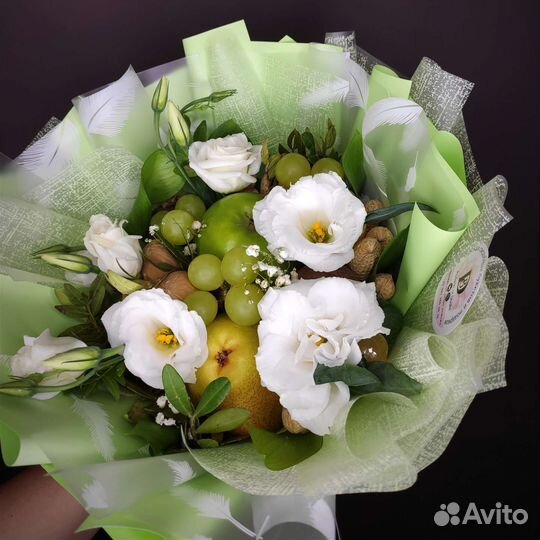 Фруктовый букет, съедобный букет, букет из фруктов