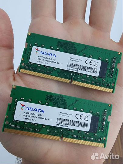 Оперативная память ddr4 8gb 3200 - 2шт