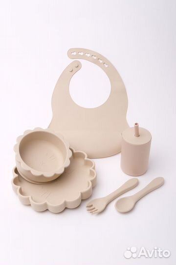 Посуда детская силиконовая Львенок