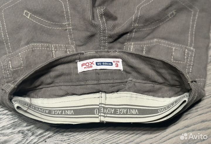Джинсы на мальчика на рост 95-99 см вельветовые